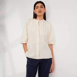 Everlane The Linen Puff Sleeve Shirt